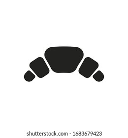 Croissant outline icon. Symbol, logo illustration for mobile concept and web design.