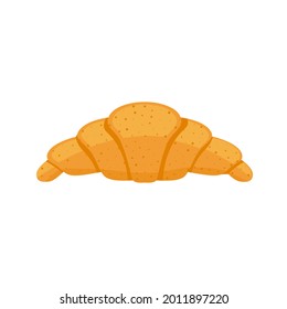CROISSANT PASTRY BAKING, CARTOON STYLE, INSULATED ON WHITE BACKGROUND EPS 10