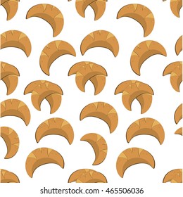 croissant pattern, vector food ingredients. can be used for wallpaper, cover fills, web page background, surface textures.
