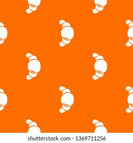 Croissant pattern vector orange for any web design best