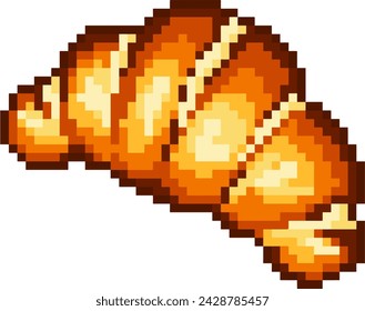 Croissant Pixel para panadería y café