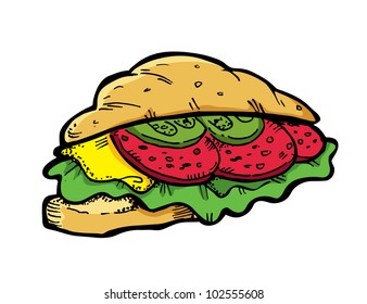 croissant sandwich