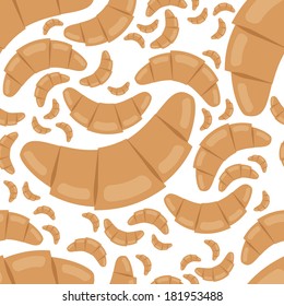 croissant seamless pattern