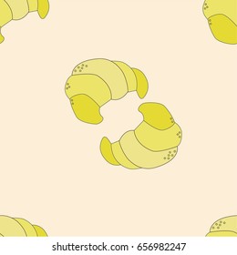 croissant seamless pattern
