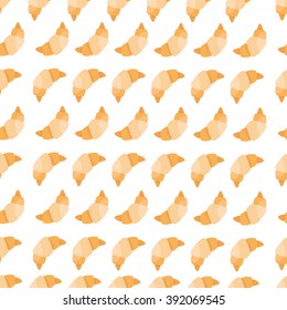 croissant seamless pattern. vector illustration