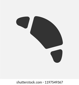 Croissant. Simple icon