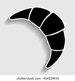 Croissant simple icon