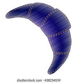 Croissant simple sign