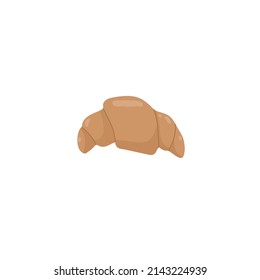 Croissant . Suitable for wallpaper, textile, cover, gift wrapping.  Vector 3d isometric, color web icon, new flat style. Creative illustration design, idea for infographics.
