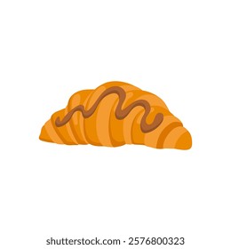 Croissant, Sweets Vector Illustration Isolated