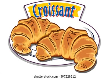 Croissant vector