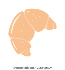 Croissant vector hand draw illustration.