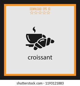 croissant  vector icon
