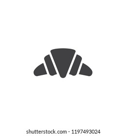 Croissant vector icon. filled flat sign for mobile concept and web design. Bakery food breakfast simple solid icon. Symbol, logo illustration. Pixel perfect vector graphics