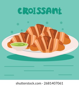 Croissant Vetor ilustração arte e gráficos