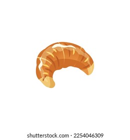 Croissant vector illustration, croissant flat icon