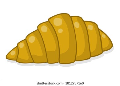 Croissant vector illustration isolated on white background