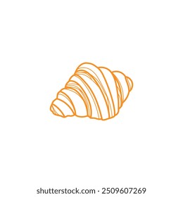 Croissant Vector, Croissant Logo, Croissant Icon, Croissant Bakery Vector, Pasteles Pan Imagen.