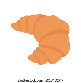 A croissant. Vector logo illustration on a white background. Vector logo illustration on a white background. 