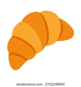 Croissant, Vektor auf weißem Hintergrund