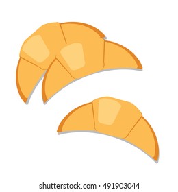 Croissants. Bread vector