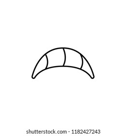 croissants concept line icon. Simple element illustration. croissants concept outline symbol design from Fast food set. Can be used for web and mobile UI/UX