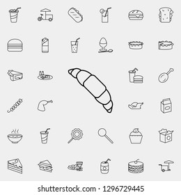 croissants icon. Fast food icons universal set for web and mobile