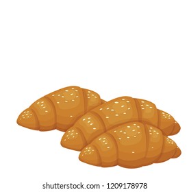 croissants vector illustration