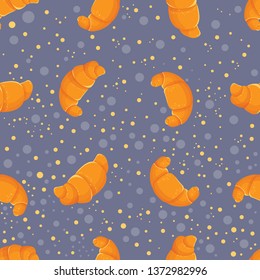 croissants vector pattern