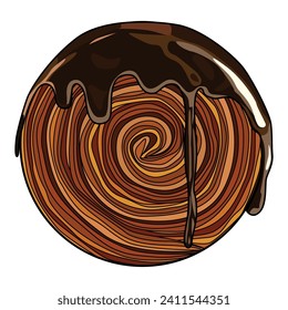 Cromboloni vector illustration suitable for sticker and graphic design element