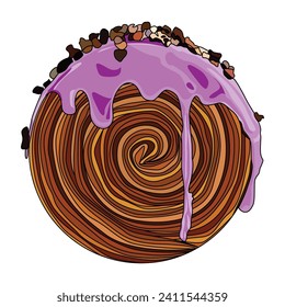Cromboloni-Vektorgrafik, geeignet für Aufkleber und Grafikdesign