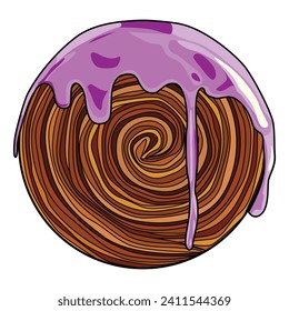 Cromboloni vector illustration suitable for sticker and graphic design element