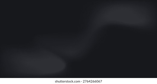 Crome Black vector. Limbo dark grey spotlight background. Abstract 3d backdrop for product presentation. Minimal luxury