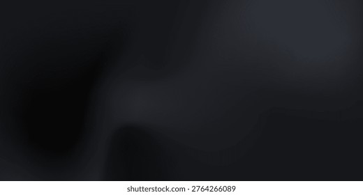Crome Black vector. Limbo dark grey spotlight background. Abstract 3d backdrop for product presentation. Minimal luxury