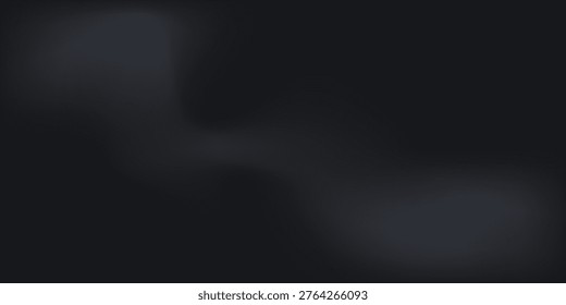 Crome Black vector. Limbo dark grey spotlight background. Abstract 3d backdrop for product presentation. Minimal luxury