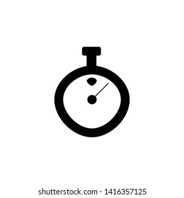 Cronometer icon. Camping tool sign. Timer symbol. Logo design element