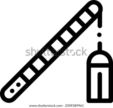 crook icon. Thin Linear Style Design Isolated On White Background