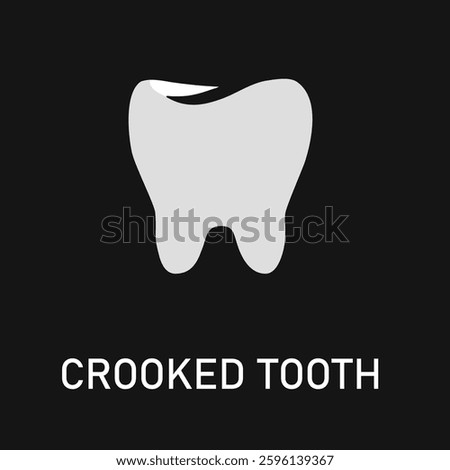 CROOKED TOOTH day logo and vector