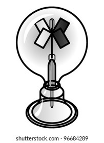 A Crookes Radiometer for measuring  radiant flux.