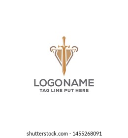 CROOKS AND SWORD LOGO DESIGN TEMPLATE