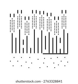 crop agri tech line icon vector. crop agri tech sign. isolated contour symbol black illustration