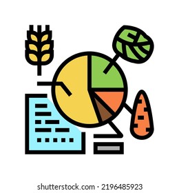 Crop Analytics Smart Farm Color Icon Vector. Crop Analytics Smart Farm Sign. Isolated Symbol Illustration