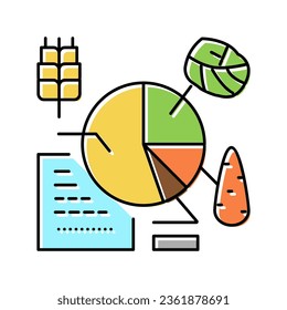 crop analytics smart farm color icon vector. crop analytics smart farm sign. isolated symbol illustration