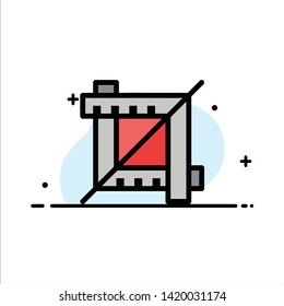 Crop, Design, Graphic  Business Flat Line Filled Icon Vector Banner Template