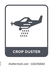 crop duster icon vector on white background, crop duster trendy filled icons from Transportation collection, crop duster simple element illustration