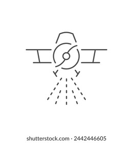Icono de contorno de línea de recorte