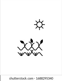 icono plano de la granja de cultivos,icono de mejor diseño plano vector.