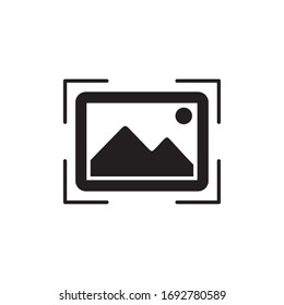 CROP ICON, CUT ICON VEKTORILLUSTRATION