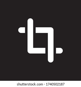 crop icon , cut icon vector