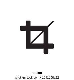 Crop icon, design inspiration vector template for interface and any purpose